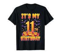 It's My 11th Birthday 11 Year Old Kids Halloween Pumpkin Camiseta