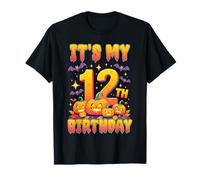 It's My 12th Birthday 12 Year Old Kids Halloween Pumpkin Camiseta