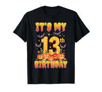 It's My 13th Birthday Party 13 Year Old Halloween Pumpkin Camiseta