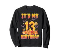 It's My 13th Birthday Party 13 Year Old Halloween Pumpkin Sudadera