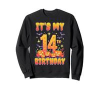 It's My 14th Birthday Party 14 Year Old Halloween Pumpkin Sudadera