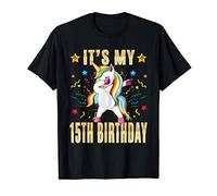 It's My 15th Birthday - 15th Birthday Unicorn Dab Party Gift Camiseta