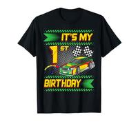 It's My 1st Birthday Race Car Party Outfit 1 Year Old Boys Camiseta