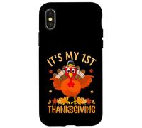 It's My 1st Thanksgiving Turkey Thankful For Family Carcasa para iPhone X/XS