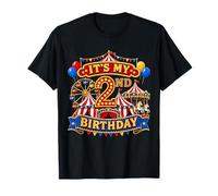 Its My 2nd Birthday Circus 2 Yrs Old Carnival Party Kids Camiseta