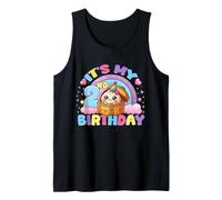 It's My 2nd Birthday Girl Kawaii Dumpling Pastel Estética Camiseta sin Mangas