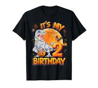 It's My 2nd Birthday Mummy Dinosaur Halloween 2 Years Old Camiseta