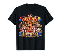 Its My 3rd Birthday Circus 3 Yrs Old Carnival Party Kids Camiseta