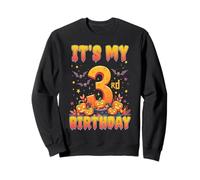 It's My 3rd Birthday Party 3 Year Old Kids Halloween Pumpkin Sudadera