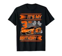 It's My 3rd Birthday Race Car Party Outfit 3 Year Old Boys Camiseta