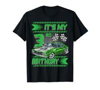 It's My 3rd Birthday Race Car Party Outfit 3 Year Old Boys Camiseta