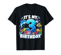 Its My 3rd Birthday Sea Ocean Animal 3 Years Old Kids Camiseta