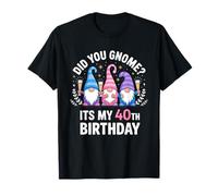 It's My 40th Birthday Gnomes 40 Years Old Party Gnome Squad Camiseta