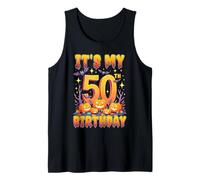 It's My 50th Birthday Party 50 Year Old Halloween Pumpkin Camiseta sin Mangas