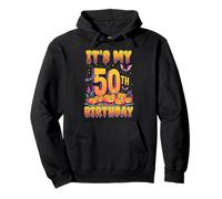 It's My 50th Birthday Party 50 Year Old Halloween Pumpkin Sudadera con Capucha