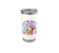 It's My 5th Birthday Girl Kawaii Dumpling Pastel Estética Vaso térmico de acero inoxidable de doble pared