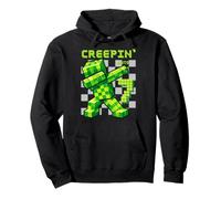 It's My 7th Birthday Boy Gamer Creepin' Into 7 Gamer Pixel Sudadera con Capucha