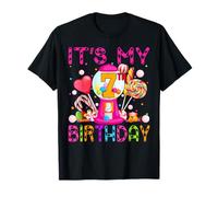 It's My 7th Birthday Candy Candyland Birthday Girl 7 Year Old Camiseta