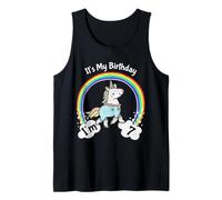 It's My 7th Cute Unicorn 7 Year Old Girls Camiseta sin Mangas