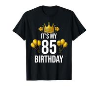 It's My 85th Birthday Party 85 Años Cumpleaños Hombres Mujeres Camiseta