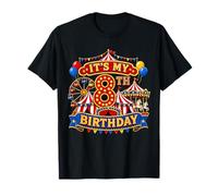 Its My 8th Birthday Circus 8 Yrs Old Carnival Party Kids Camiseta