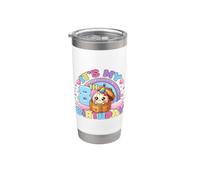 It's My 8th Birthday Girl Kawaii Dumpling Pastel Estética Vaso térmico de acero inoxidable de doble pared