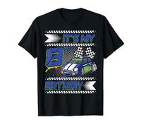 It's My 8th Birthday Race Car Party Outfit 8 Year Old Boys Camiseta