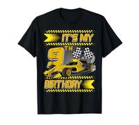 It's My 9th Birthday Race Car Party Outfit 9 Year Old Boys Camiseta