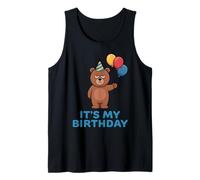 It's My Birthday Bear Camiseta sin Mangas
