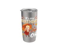 It's My Birthday Born On August 8th Happy Me Cute Autumn Girl Vaso térmico de acero inoxidable de doble pared
