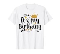 It's My Birthday - Camiseta de princesa negra para niñas y mujeres Camiseta