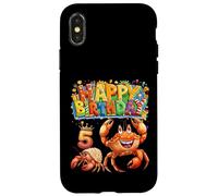 It's My Birthday Crab Kids, niña de 5 años Carcasa para iPhone X/XS