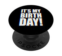 It's My Birthday EDM PopSockets PopGrip Adhesivo