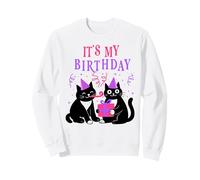 It's My Birthday Funny Cute Black Birthday Cats Cool Family Sudadera