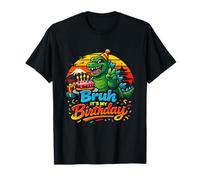It's My Birthday Funny Monster Cute Kaiju Holding Cake Camiseta
