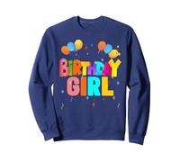 It's My Birthday Girl Feliz Cumpleaños Chica Sudadera, Unisex para Adultos, Azul Marino, XL