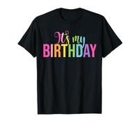 It's My Birthday Girl Party Rainbow Kids Teenager Women Girls Camiseta