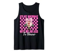 It's My Birthday Give Me An Hacha Lanzando Hacha Lanzador Chica Camiseta sin Mangas