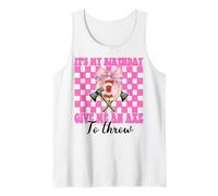 It's My Birthday Give Me An Hacha Lanzando Hacha Lanzador Chica Camiseta sin Mangas