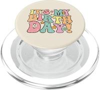 It's My Birthday Groovy Retro Bday Party Girls Kids Women PopSockets PopGrip para MagSafe