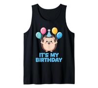 It's My Birthday Kawaii Hedgehog Camiseta sin Mangas