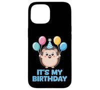 It's My Birthday Kawaii Hedgehog Carcasa para iPhone 15