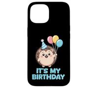 It's My Birthday Kawaii Hedgehog Carcasa para iPhone 15