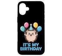 It's My Birthday Kawaii Hedgehog Carcasa para iPhone 16 Plus