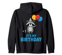 It's My Birthday Kawaii Racoon Sudadera con Capucha