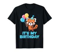 It's My Birthday Kawaii Red Panda Camiseta