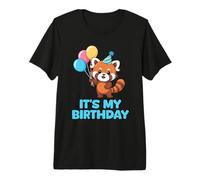 It's My Birthday Kawaii Red Panda Camiseta Premium