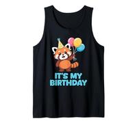 It's My Birthday Kawaii Red Panda Camiseta sin Mangas