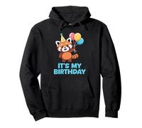 It's My Birthday Kawaii Red Panda Sudadera con Capucha