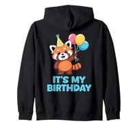 It's My Birthday Kawaii Red Panda Sudadera con Capucha